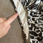 Aerie  Gray White Abstract Ribbed Super High Cut Cheekiest Bikini Bottom M Photo 3