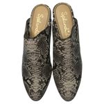 Splendid  Size 6.5 Hailee Faux Vegan Leather Snake Python Slip On Heels Mules Photo 2