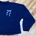 Aerie Cozy Long Sleeve Mockneck T-Shirt Navy Blue size medium Photo 3