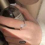 Cute Camellia Flower Open Ring Cute Adjustable Finger Jewelry Accessories Women Multi Photo 6