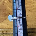 Genuine Aquamarine Sterling Silver Heart Ring Size 9 Photo 7