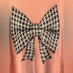 Lauren Moshi  Houndstooth Bow Design Women’s Pink Long Sleeve Dress Size Small Photo 3