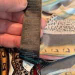 White House | Black Market WHBM Size M Liquid Knit Blouse Top Tassels Print Photo 9