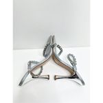 Nine West Nine‎ West Aria Dress Sandals Womens Size 9 Silver Studded Straps Square Toe Photo 7