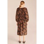 Rebecca Taylor  Arden Blouson Sleeve Dress Black Womens Size Small Photo 2