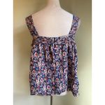Natural Life Floral Flowy Tank Top Women XL Blue Red boho whimsi Y2K Cottage Photo 1