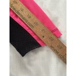 Jamie Sadock Shirt Size L Hot Pink & Black Mesh Sleeve Zip Shoulder Golf Tennis Size L Photo 15