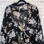 Spiritual Gangster Black Floral Kimono Photo 2