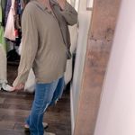 Skies Are Blue  brown floral long sleeve button down shirt size 1X Photo 2