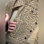 Lucky Brand  | Leopard Tomboy Trucker Denim Jacket Size Medium Photo 7