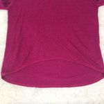 EXPRESS  Burgundy Tie Sleeve Sweater Top Cold Shoulder Pink Purple Size Small New Photo 9