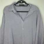 Zanzea  Loose Striped Button Maxi Shirt Dress Plus Size XXL Blue White Coastal Photo 1