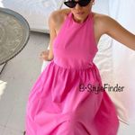 ZARA NWT Halter Poplin Dress Photo 14