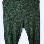 Green and blue patterned leggings #leggings S/M unbranded Size undefined Photo 0