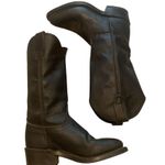 Durango  Women’s Black Leather Pull On Cowboy Boots size 5 Photo 4