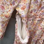Vintage Jessica Simpson Women’s Sz XL Dress Floral Ruffled Boho Western Style Pink Photo 5