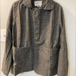 NWT Free People x Sandrine Rose Kyoto black/grey plaid wool blend jacket small Black Photo 2