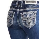Rock Revival Blue JEAN 25 Fana Mid Rise Straight Stretch Womens Demin Size 2 Photo 9