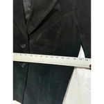Valerie Stevens Women's Vintage Black Leather Suede lined Blazer Jacket Size L Photo 5