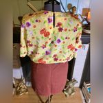 Vintage 90’s Yellow Floral & Cherry Top XL/Size 18 Photo 10
