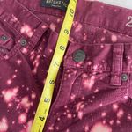 J.Crew Custom Bleach Dye  Matchstick Maroon Straight Leg Corduroy Pants Size 27R Photo 2