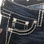 Miss Me Women's Loose Saddle Stitch Border Boot Cut Jean size 27 W 34 L Photo 7