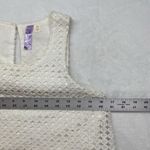 Alya Dress Womens XS White Lace Sleeveless Asymmetrical Scoop Neck layered Photo 2