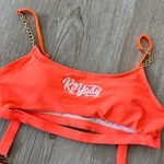 Womens Orange Royalty Chain One Piece Swimsuit Photo 1