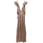 Reformation Peppermint Maxi Dress in Champagne Size Small Photo 2