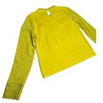 Anthropologie  James‎ Coviello Burnham Eyelet Lace Top Yellow Size Small Photo 9