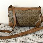 CELINE  Macadam Diffusion Tan Canvas and Leather Crossbody Bag Photo 3