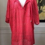 Cacique  Perforated Swim Cover Up 18 20 Photo 0