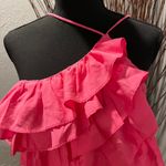 DO+BE 🍒 PINK ASYMMETRICAL RUFFLE TANK SIZE MEDIUM🍒 Photo 1