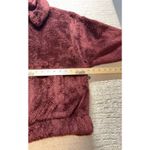Old Navy Fleece Zip Jacket Plush Sherpa Burgundy Size S Women's Photo 3