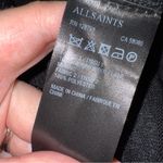 All Saints Black Mixed Media Merino Wool Long Sleeve Top Sz 6 Photo 5