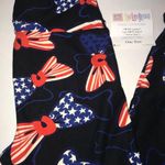 LuLaRoe Leggings Americana Bows Leggings NWT OS One Size Sz 0/2-10/12 from 2017 Photo 1