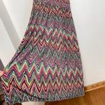 Ny Collection Plus Size Multicolor Sleeveless Maxi Dress Rainbow Chevron Stripe Photo 14