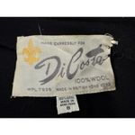VTG Di Costa 100% Wool Long Black Sweater Vest Embroidered Floral Pattern Sz 8 Photo 6
