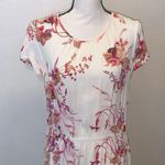 A New Day Floral Print Elastic Waist Maxi Summer Dress Pockets Photo 1