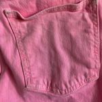 Topshop Womens Jeans Size 28 W28 Moto Neon Pink Raw Hem Straight Leg Cropped Photo 5
