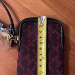 Tommy Hilfiger Women's Navy Blue Burgundy Monogramed Wristlet NWT Photo 3