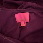 Lilly Pulitzer Bordeaux One-Shoulder Dress Amarena Cherry Knit Pucker Jacquard Photo 2