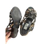 HOT IN HOLLYWOOD Multicolor Brown Kitten Heels Sandals Size 8 Photo 3