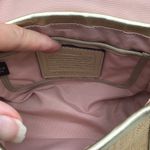 Coach Parker Woven Straw Metallic Leather Shoulder Bag 42475 Photo 6