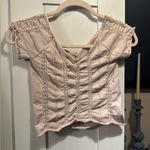 NWOT Free People Good Karma Crop Tee Layer Tan Size undefined Photo 0