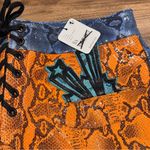 Free People  x Dancassab XS Snakeskin Print Carmina Leather Pants Festival NWT Photo 6