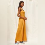 Lulus LULU’S Social Calendar Mustard Yellow Ribbed Knit Wide Leg Jumpsuit Photo 4