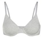 SKIMS  COTTON JERSEY TSHIRT BRA - LIGHT HEATHER GREY 38DD NWOT Photo 1