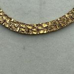 Vintage set faux gold chunky necklace and bracelet Photo 6