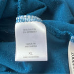 Boutique Long Sleeve Cowl Turtleneck Blouse Shirt Teal Blue XL X Photo 2